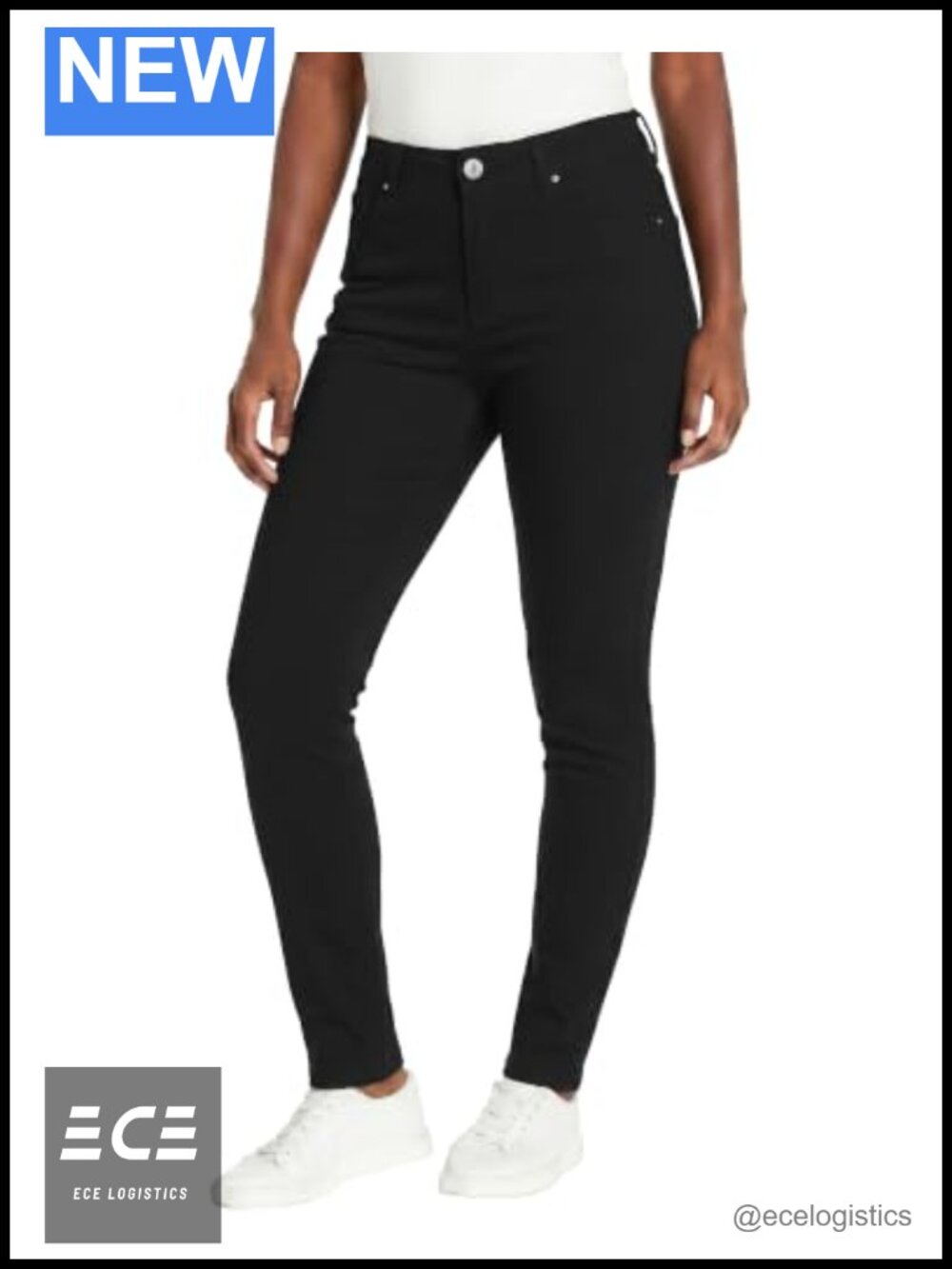 High Waisted Skinny Jeans Stretchy Slim Fit Jeggings Denim Pants